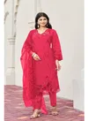 Sajida Ready Made Collection Raga Roman Silk Embroidery Top With Bottom Dupatta 
